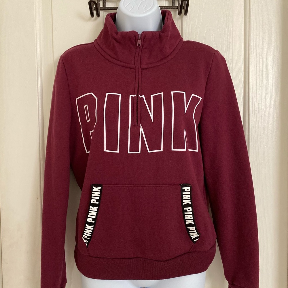 Maroon turtle neck sweater from PINK